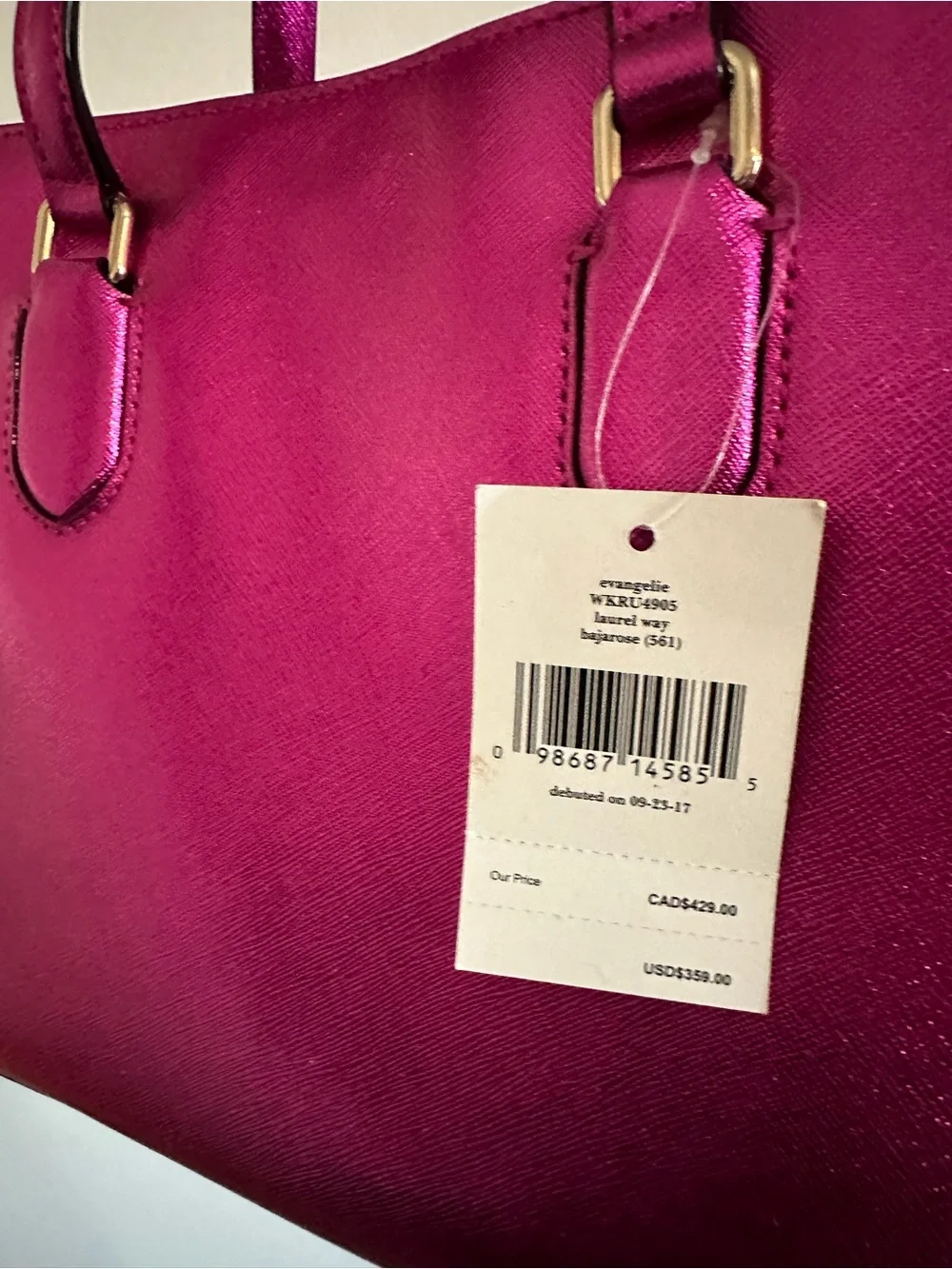 Kate Spade Evangeline Laural way purse